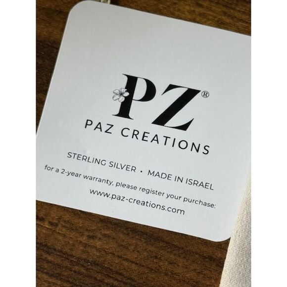 Paz Floral Lace Sterling Silver Spinner Ring 925 8.5g Israel Yellow SZ 11 - Picture 3 of 4